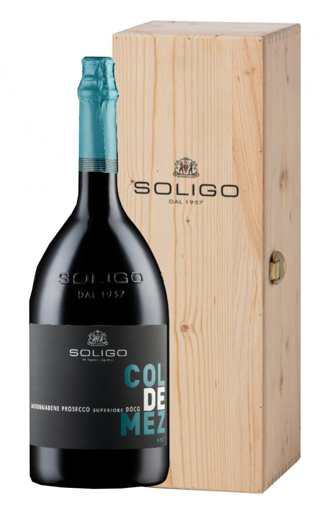 Soligo Prosecco Col De Mez Valdobbiadene Brut JEROBOAM 3l 11% Dřevěný box